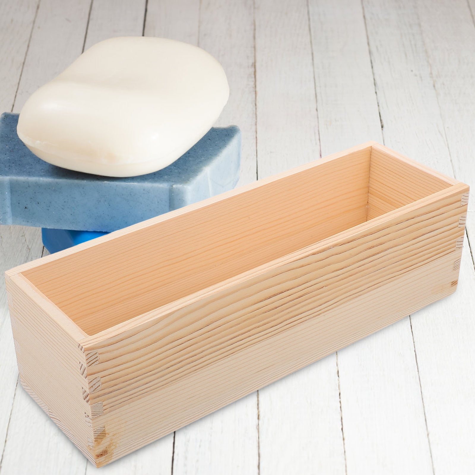 WEAVILUX 2Pcs Diy Craft Making Tool Soap Mold Wooden Box Diy Users Rectangular Shape