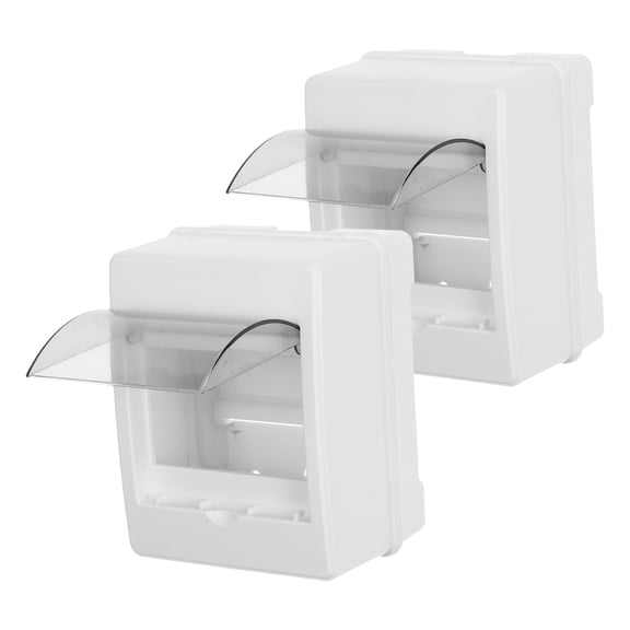 WEAVILUX 2Pcs Indoor Electrical Distribution Box with Easy Installation and Transparent Cover