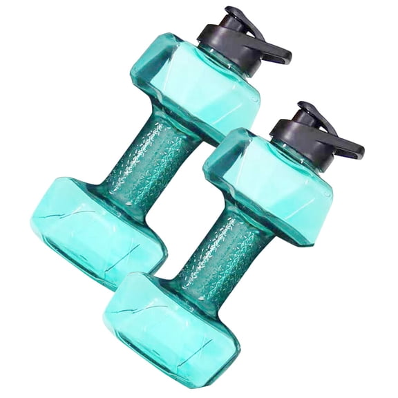 WEAVILUX 2Pcs Lightweight Portable Dumbbell Water Bottle Light Material Perfect for Sports