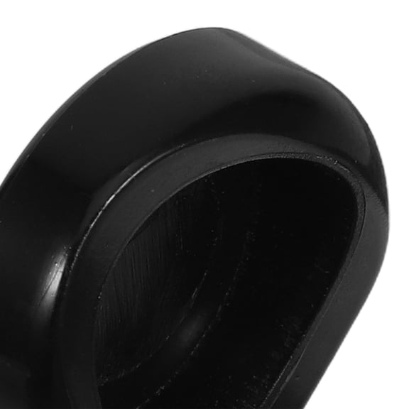 WEAVILUX 2-Pack Black Silicone Saxophone Thumb Rest Sleeves for Comfortable Left-Hand Grip and Precise Playing Position