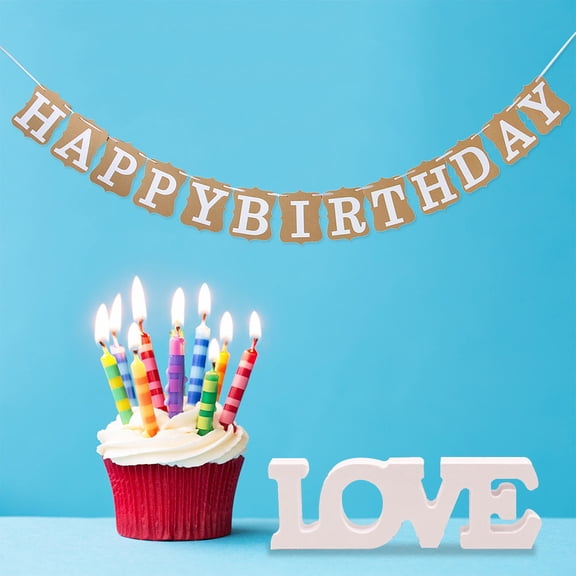 WEAVILUX 2Pcs White Wooden Texture Letters Love Table Decor for Wedding Party Anniversary Celebration