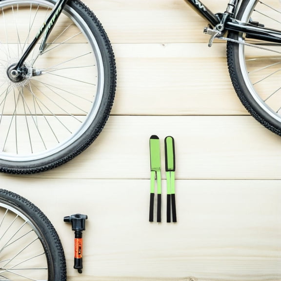 WEAVILUX 3 Pairs Adjustable Bicycle Toe Straps Green Nylon Foot Securing for Urban Commuting