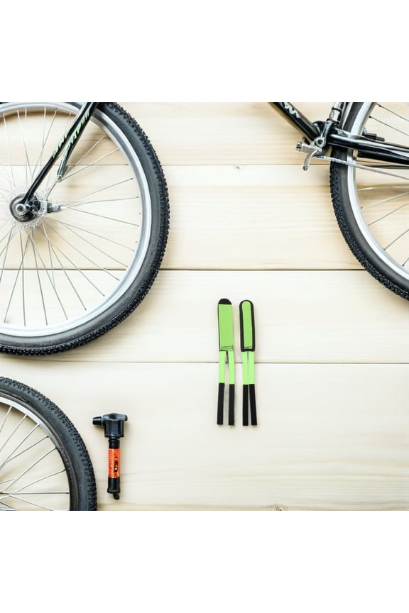 3 Pairs Adjustable Green Nylon Toe Straps for Secure Footing, Urban Commuting & Cycling Accessories