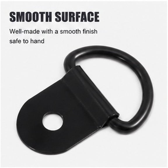 WEAVILUX 30Pcs D Ring Picture Hangers for Home Decoration in Black