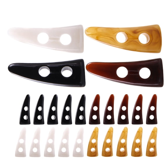 WEAVILUX 30Pcs Horn Shape Acrylic Buttons for Women Men Coats and Jackets Secure Closure