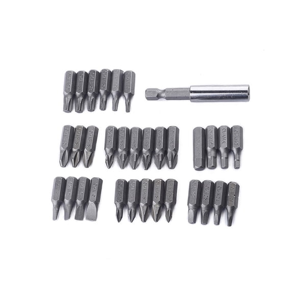 WEAVILUX 33-Piece Security Bit Set with Magnetic Holder, Wing Fork and Four Wing Bits for Accurate Precision Repairs