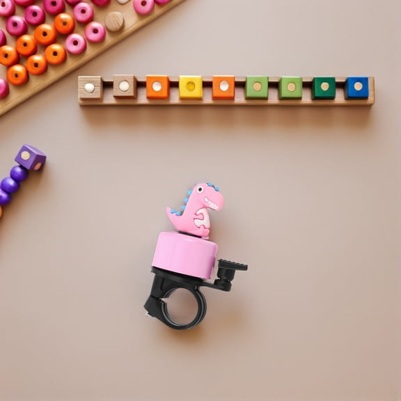 WEAVILUX Dinosaur Bike Bell Set, 3Pcs Cute Design, Crisp Sound, Easy Installation, Fits Most Bikes