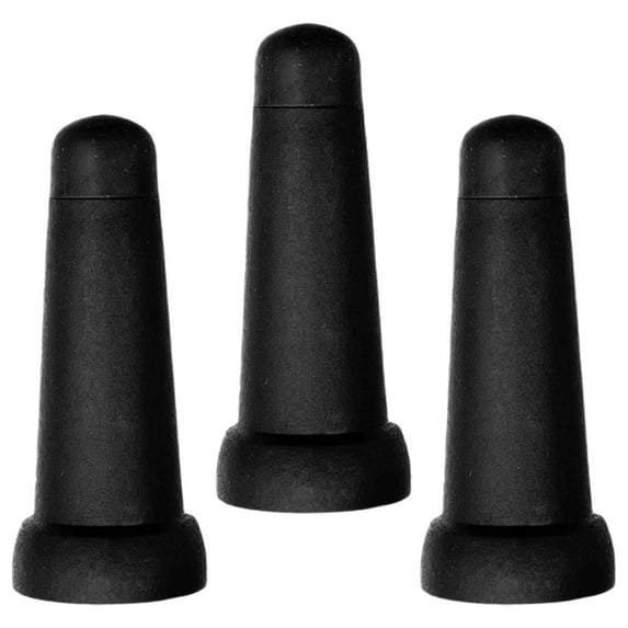 WEAVILUX Rubber Umbrella Tops Black 3Pcs 1.89X0.59X0.59in