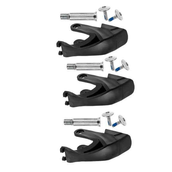 WEAVILUX 3 Sets Black Roller Skate Brake Stoppers Replacement Pads with Material and Easy Quick Installation for Smooth Skating