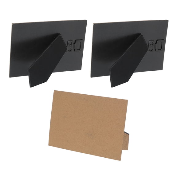 WEAVILUX Black Tabletop Easel Set of 3, High-Strength Display Stands for Photos, Art, and Small Signs