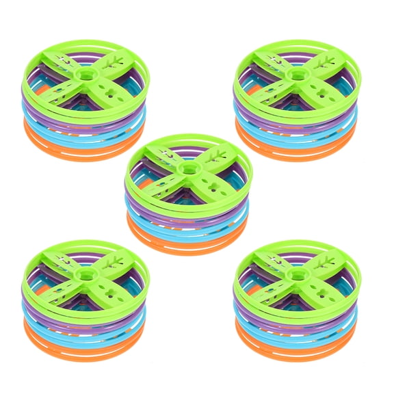 WEAVILUX 40-Piece Flying Disc Set with Plastic for Outdoor Sports, Tossing Games, Family Fun, and Recreational Activities