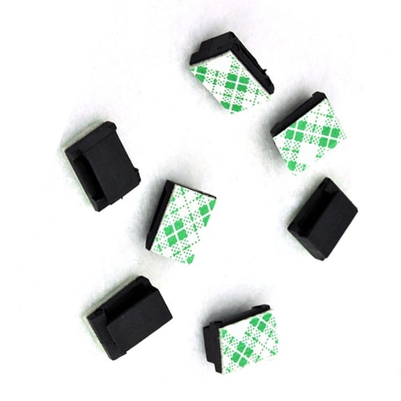 WEAVILUX 40 Pieces Self-Adhesive Car Cable Clips Wire Holders for Organized Car Accessories and
