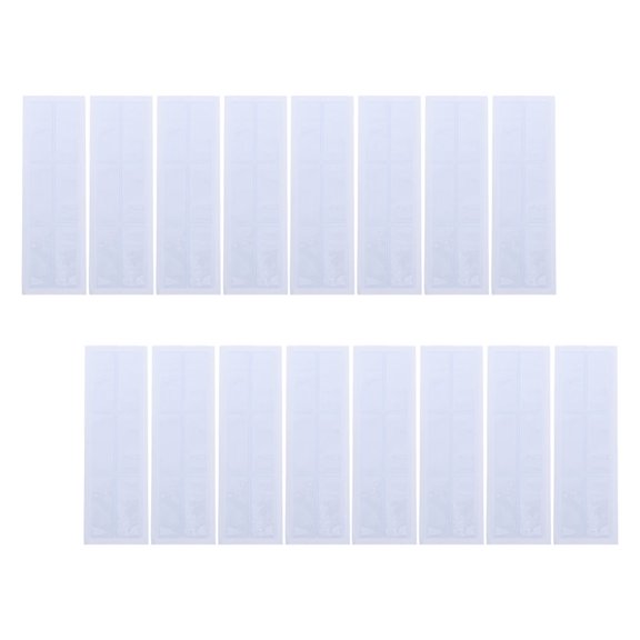 WEAVILUX 40Sets Clear Adhesive Label Pockets with PVC Material for Shelf and Drawer Use