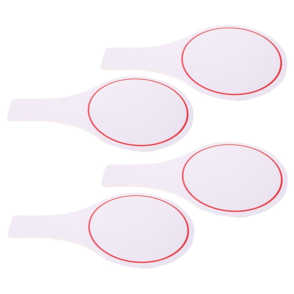 WEAVILUX 4-Pack Red Foam Handheld Performance Scoreboards for Judges, Lightweight and