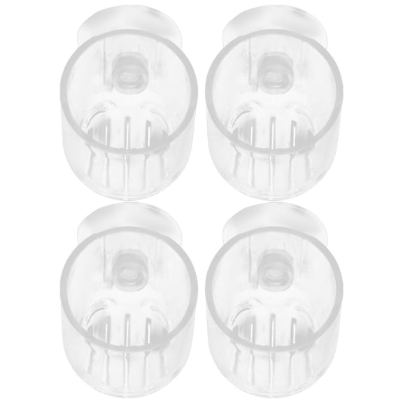 WEAVILUX Set of 4 Transparent Acrylic Fish Aquarium Aquatic Plant Cups for Use
