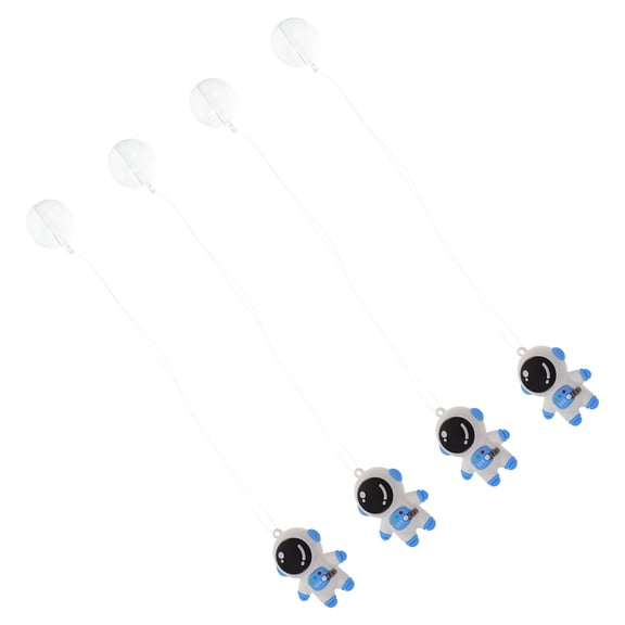 WEAVILUX 4Pcs Funny Aquarium Decor Soft Plastic Sky Blue Fish Tank Landscaping Decoration