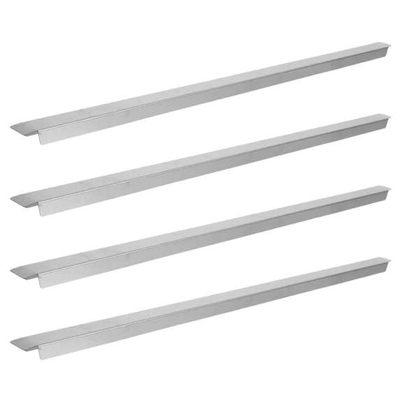WEAVILUX 4Pcs Metal Divider Rack Pan Support Bar for Restaurant Steam Table and Catering Use Plated Silver