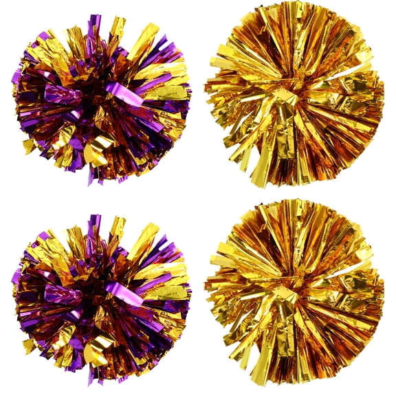 WEAVILUX Cheerleading Accessories Round Gymnastics Cheer Props Pet Material 4Pcs 12.6X8.3In