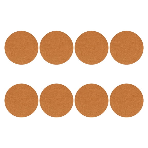 WEAVILUX Planter Mats For House Plants Round Cork Coaster Brown Cork 4Pcs Absorbent Garden Use