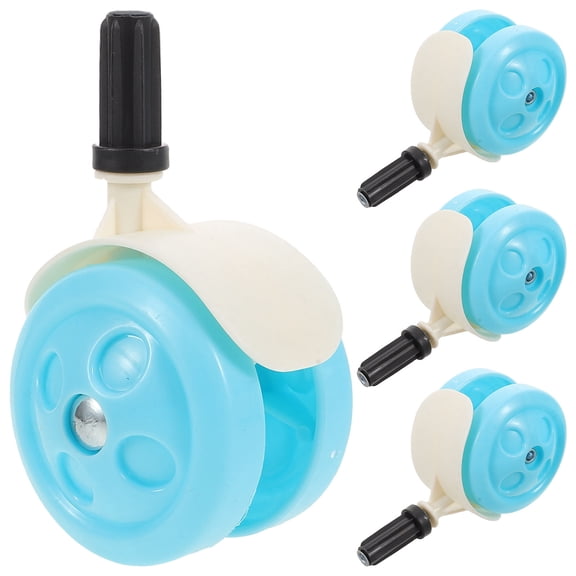 WEAVILUX 4-Pack Replacement Walker Wheels with Detachable Casters for Indoor Mobility and Easy Installation