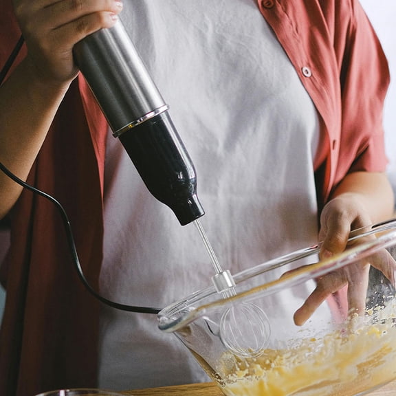 WEAVILUX Set of 4 Small Electric Whisk Attachments Stainless Steel for Whipping Cream Baking and Cooking Kitchen Tools