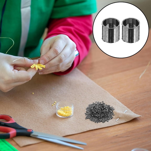 WEAVILUX 500pcs Copper Crimp Tubes Dark Grey Beads for Jewelry Making, Craft Supplies, Accessories and Beading Tools