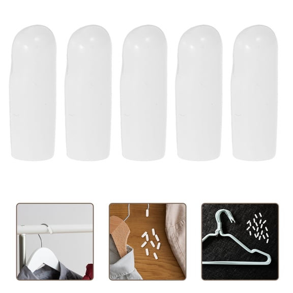 WEAVILUX 500Pcs White Rubber Screw End Caps Wire Hook Tip Covers Protective Sleeves for Hardware