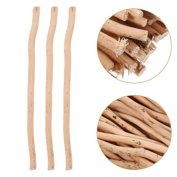 WEAVILUX Birch Wood Logs Light Yellow for Crafts Home Decor 50 Pieces 11.8 x 0.3 x 0.3 Inches