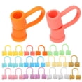 thumbnail image 1 of WEAVILUX Durable Silicone Straw Stopper Assorted Colors for Safe Drinking 50Pcs, 1 of 8