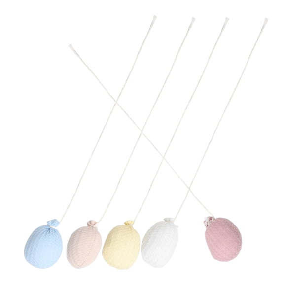 WEAVILUX 5PCS Pastel Felt Balloon Decorations for Party Celebrations, Birthday, Baby Shower, Wedding and Festive Decor