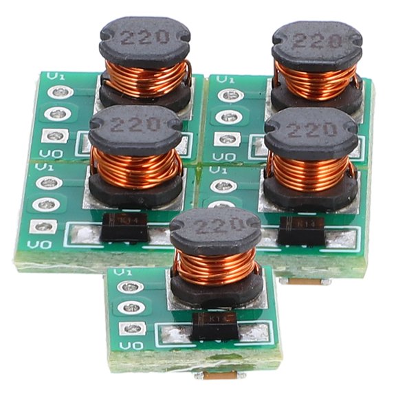 WEAVILUX 5 Pcs DC-DC Boost Power Converter Modules, Step-Up Voltage Regulator Boards with Easy Connect Terminals for Computers