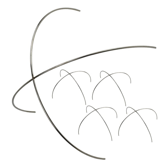 WEAVILUX Modern Food Presentation Dish Support for Hotels and Restaurants, Set of 5 Sleek Plates Holders