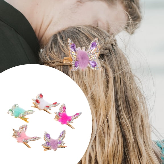 WEAVILUX Flying Butterfly Hairpin Metal Clips with Moving Wings for Party and Beach Style