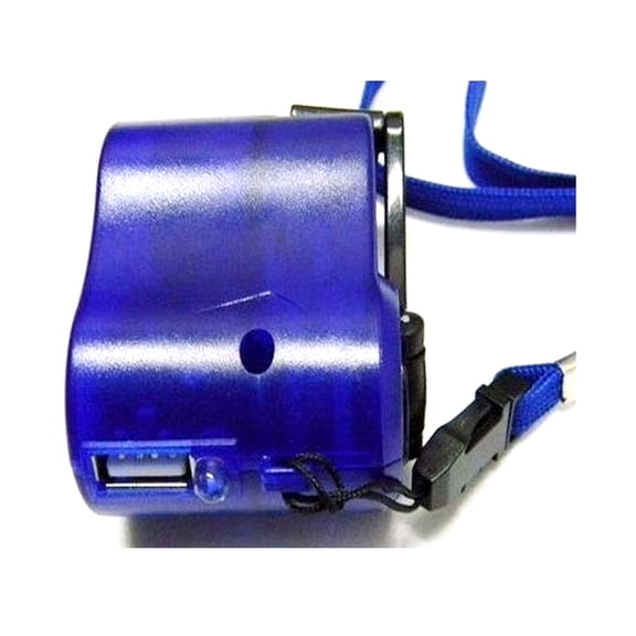 WEAVILUX 5-Pack Hand Crank USB Phone Charger Portable Emergency Power Bank with Indicator Light