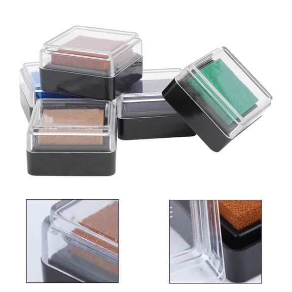WEAVILUX Assorted Color Finger Ink Pads for Crafts on Paper Wood Fabric Plastic Sponge - , Quick Drying