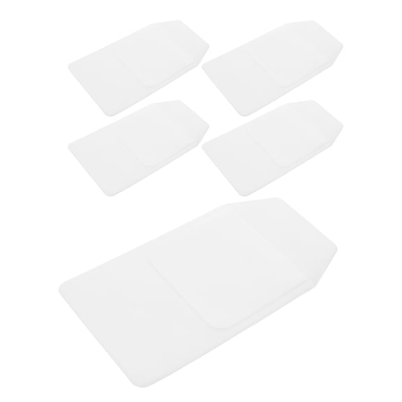 WEAVILUX 5Pcs White Leakproof PVC Pen Protector for Pocket Office Pen Pocket Protector for Clean Uniform