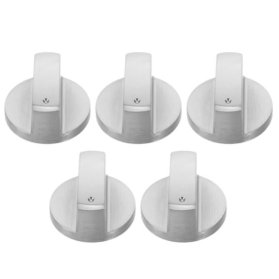 WEAVILUX 5pcs Stainless Steel Gas Stove Knob Replacement Control Handle
