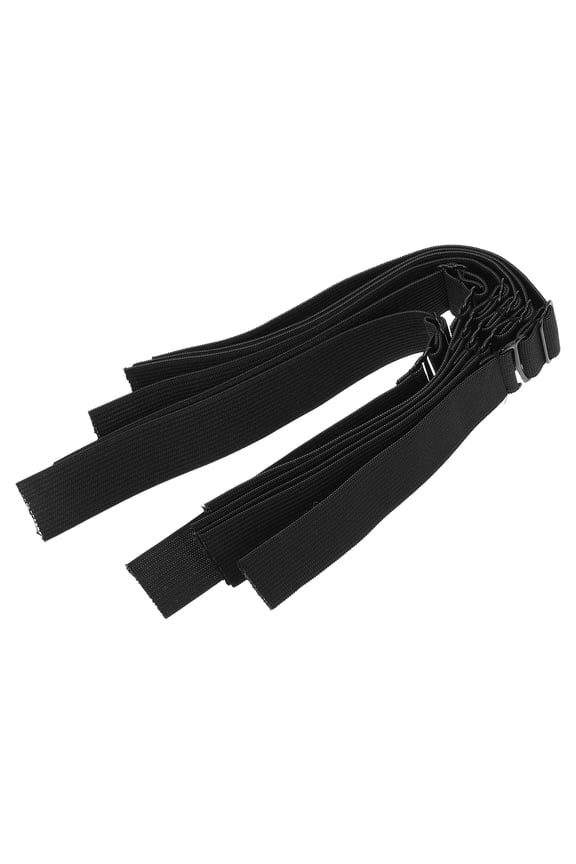 6Pcs Black Elastic Wig Straps Adjustable Secure Grip Bands for Wig Making