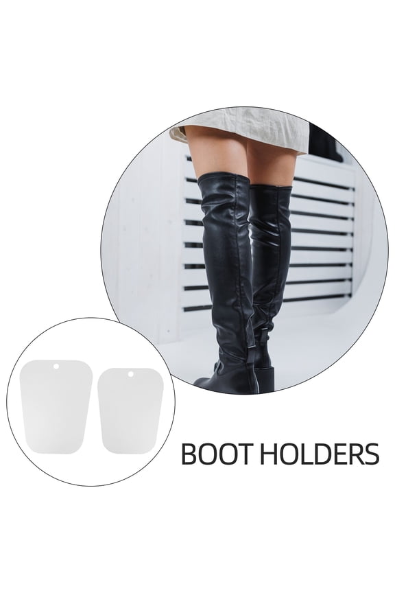 6Pcs Tall Boot Shaper Inserts Transparent Reusable Boot Holder Support for Home Storage
