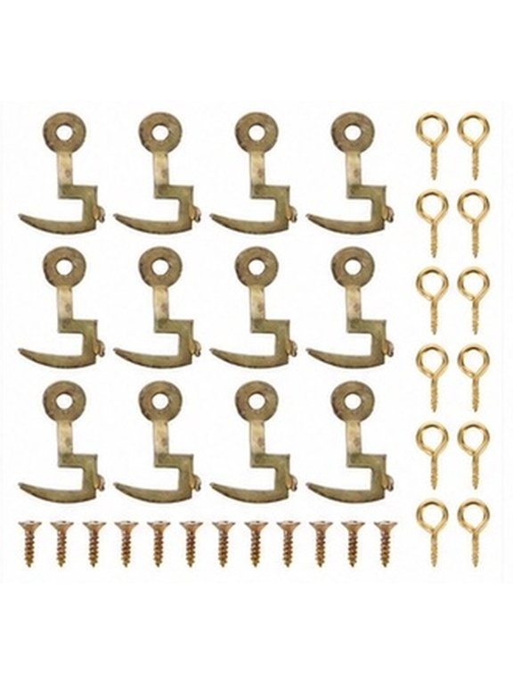 6Pcs Golden Clock Chain End Hooks Decorative Metal Tabs for Floor Clock Accessories