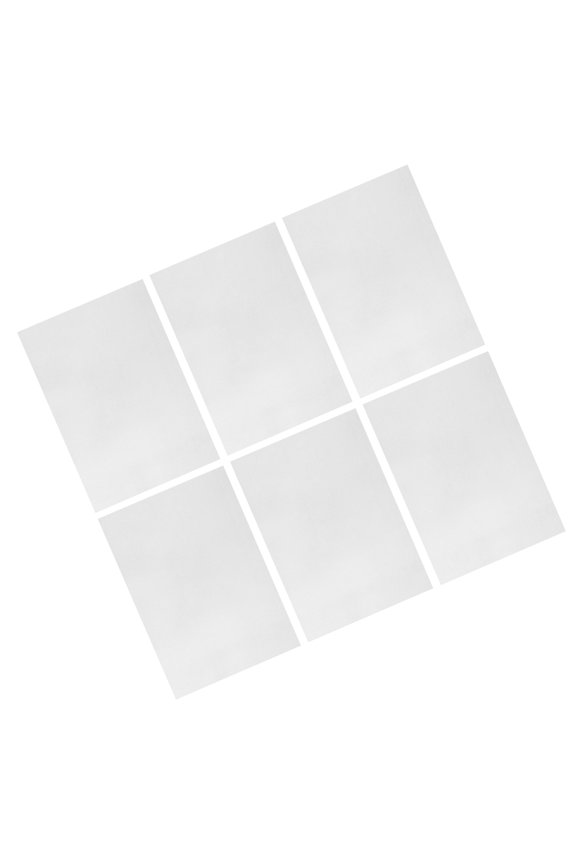 6Pcs White DIY Heat Shrink Sheets for Crafting Keychains Accessories and Jewelry