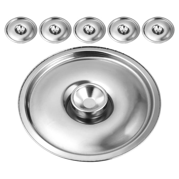 WEAVILUX 6-Piece Stainless Steel Pot Lid Set, Universal Small Pan Covers, Cooking Accessories for Home Kitchen Use