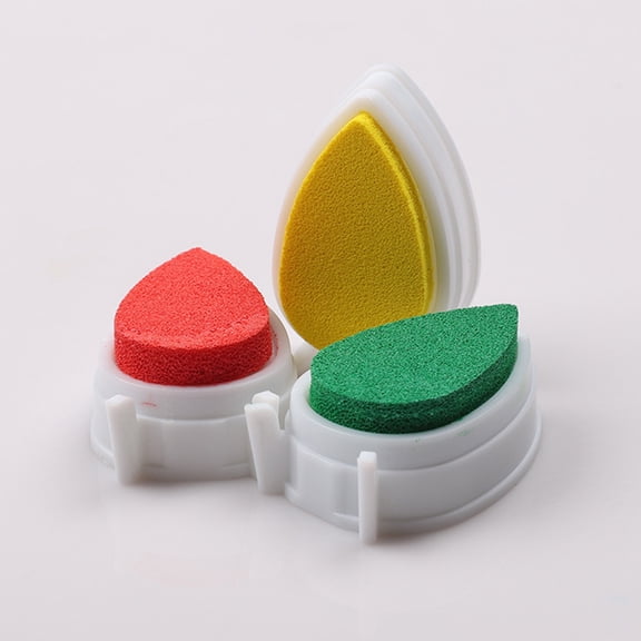 WEAVILUX 6-Pack Water Droplet Ink Pads with Plastic Case for Crafting, Scrapbooking, and Art Projects