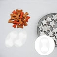 thumbnail image 1 of WEAVILUX 8Pcs White Plastic Biscuit Cookie Cutters Dog Bone Shape for Baking Cake Fondant, 1 of 8
