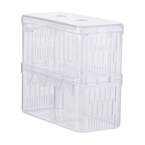WEAVILUX Transparent Fish Hatching Box Easy to Clean Safe Breeding Aquarium Hatchery Tank for Fish Fry