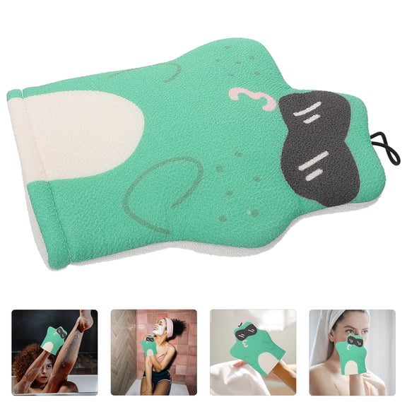 WEAVILUX Exfoliating Shower Mitts in Assorted Colors, Viscose Bath Gloves for Gentle Skin Cleansing and Spa