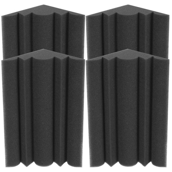 WEAVILUX 4Pcs Black Soundproofing Panels Lightweight Acoustic Panel for Wall Ceiling Doors
