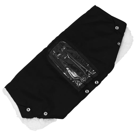 WEAVILUX Stroller Hand Muff Black Winter Outdoor Gloves 1Set