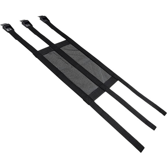 WEAVILUX Breathable Adjustable Tree Stand Chair Black Nylon Outdoor Seat for Hiking 1Set