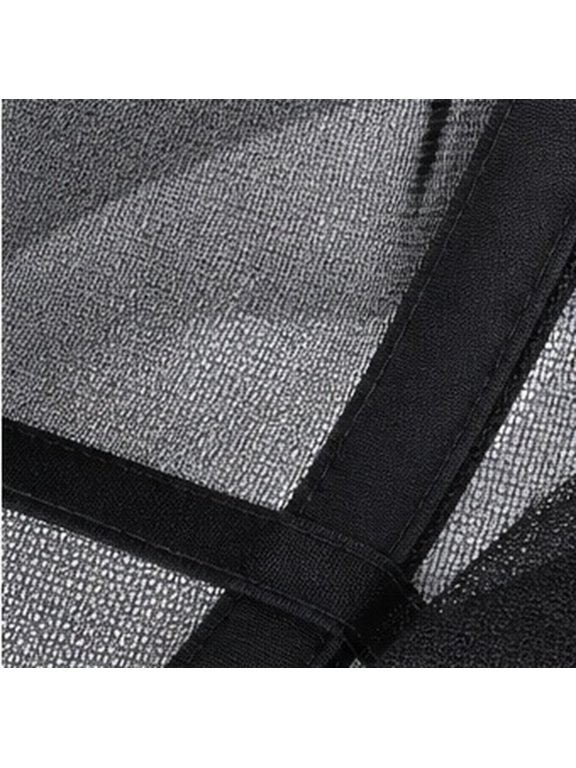 Breathable Hard Hat Sun Shade, Black Full Brim Cover with Mesh Nape Shield